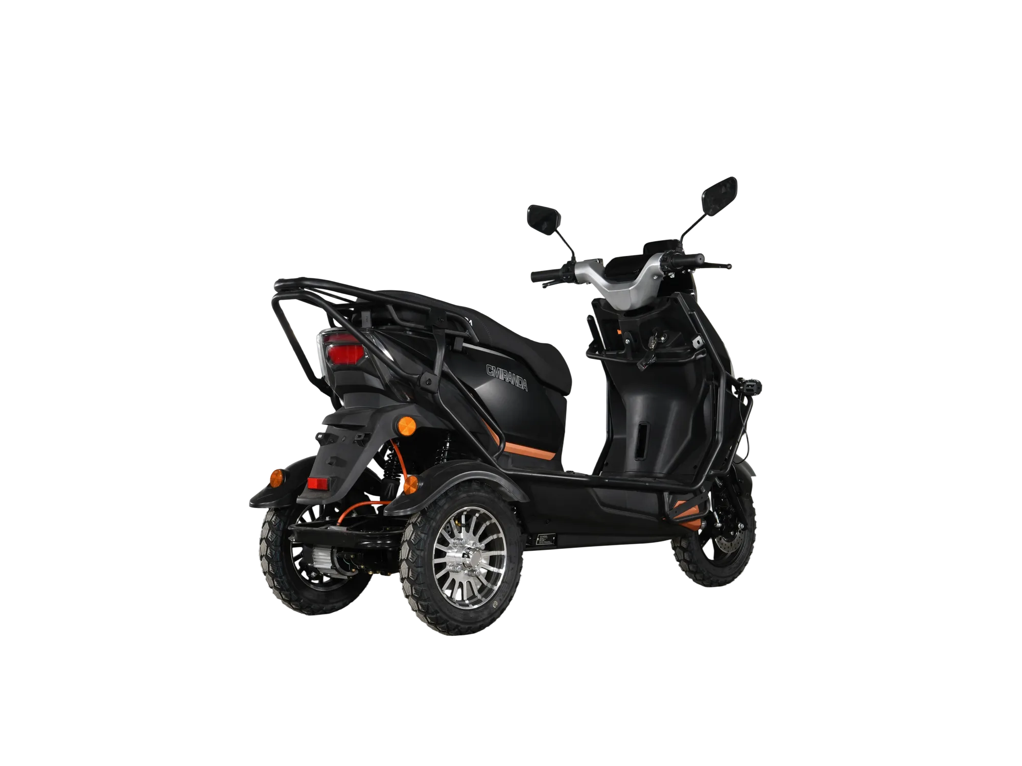 rear view & three-wheel structure