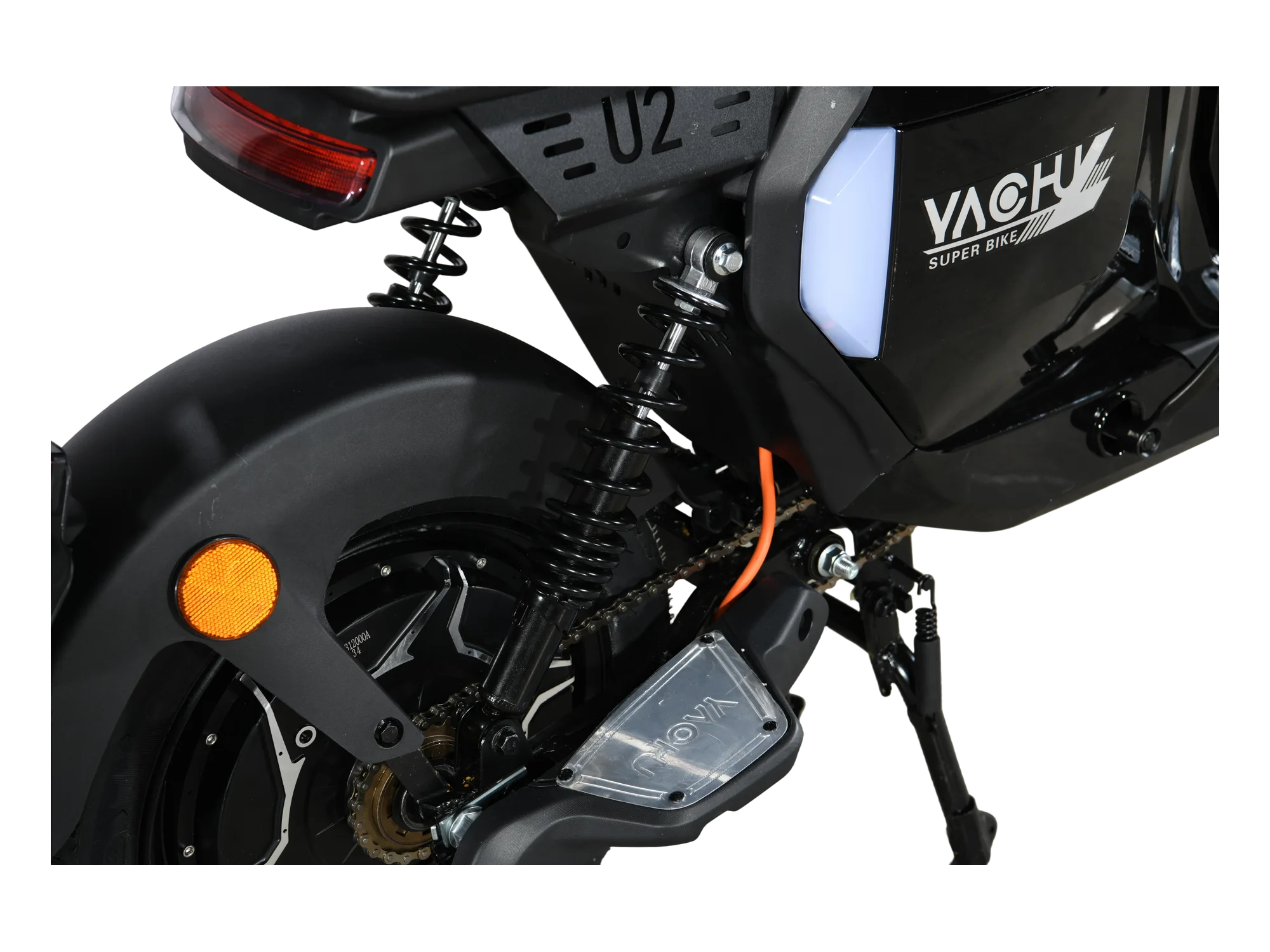 Rear suspension close-up